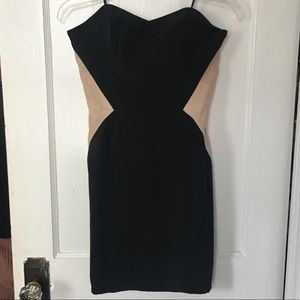 KIMBERLY TAYLOR Silhouette Illusion Cocktail Dress